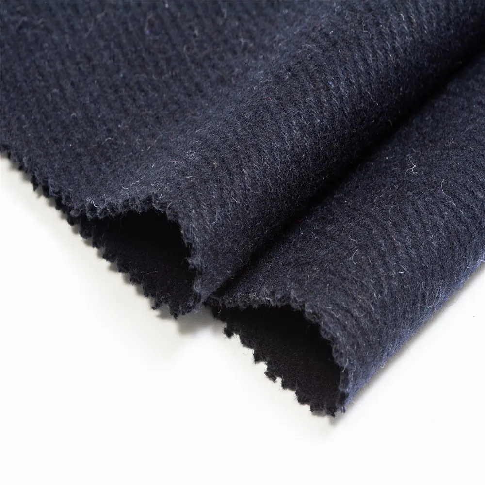 人字形混纺羊毛色织羊毛涂层面料批发库存
