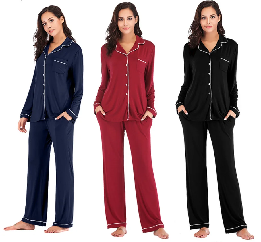 

Amazon hot sale Pajamas Women Sleepwear super soft women's modal Pajamas