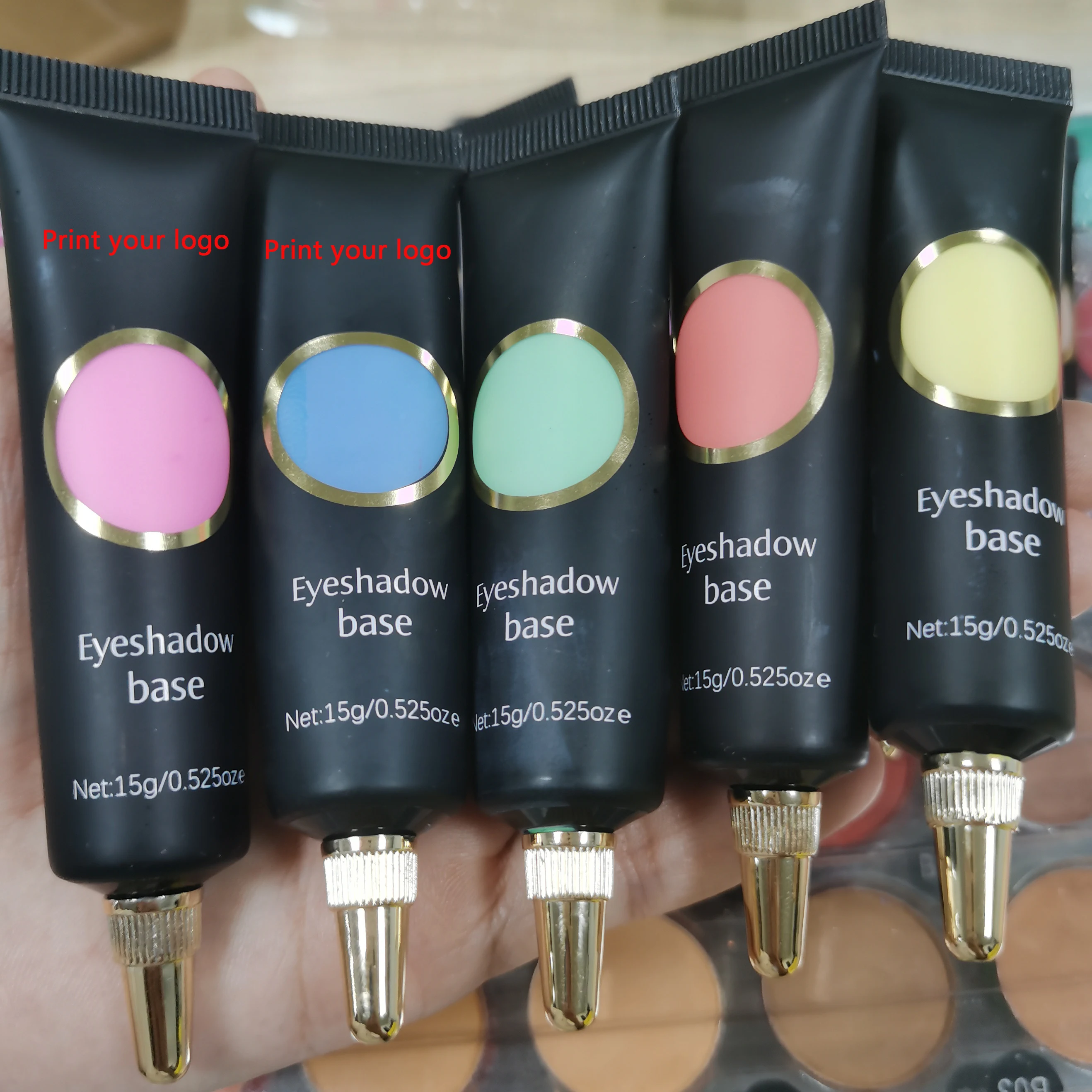 

10 Colors Waterproof Plouise Eyeshadow Base Pigmented Cream Eyeshadow Base Primer Private Label, 10colors