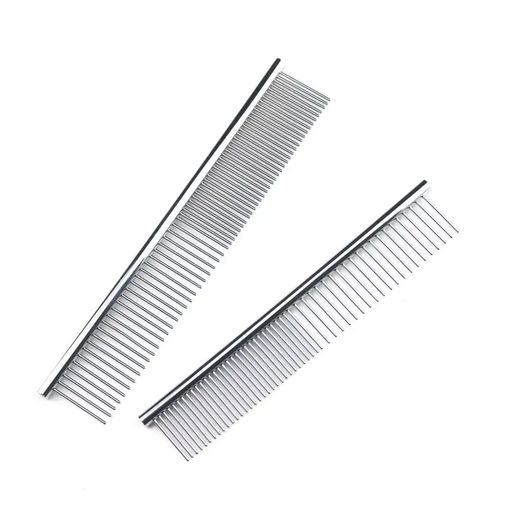 

Pet comb Stainless steel silver Pet lightweight comb for dog and cat