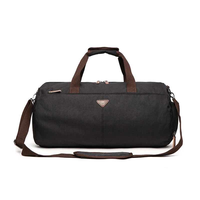 

YS-C030 Wholesale large men women overnight weekend canvas duffle bag luggage travel bags with shoe compartment
