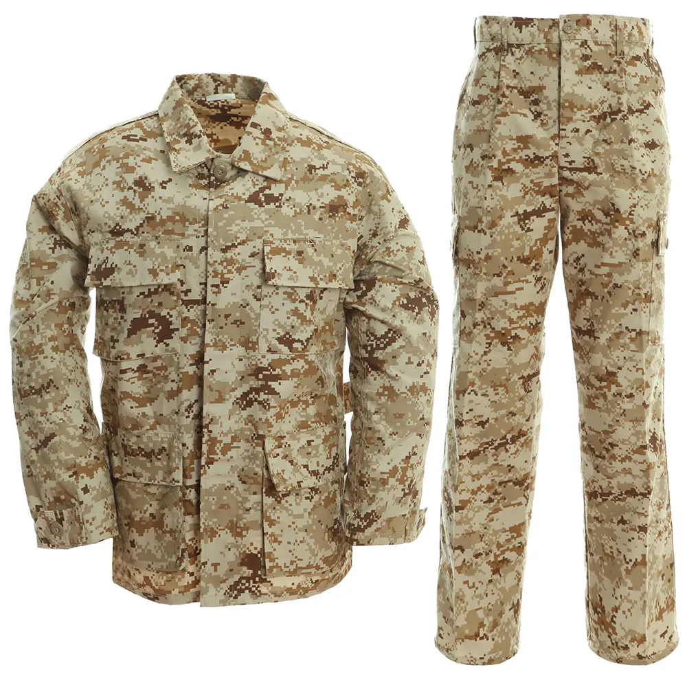 

Wholesale BDU Uniform Custom Combat Military Camouflage Tactical Army Uniform Jacket Pant Uniform, Choose the color according to your requirements