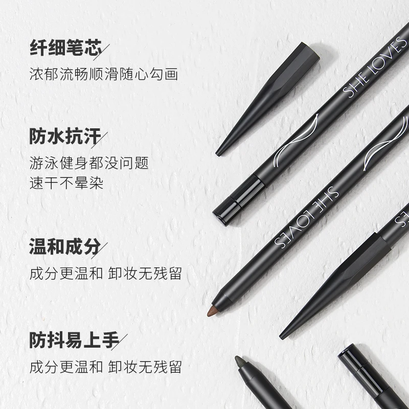 

2021 New style waterproof Long-wear dark Liquid Eyeliner Pencil