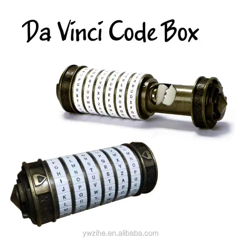 Da Vinci Lock Code Metal Toys Room Escape Retro Valentine's Day Wedding Gifts 