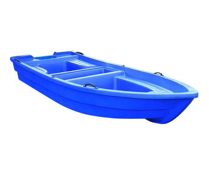 

Double PE blue ocean fishing boat with accessories rod with live well rear cabin plastic for one or two person cheapest boat, Blue orange