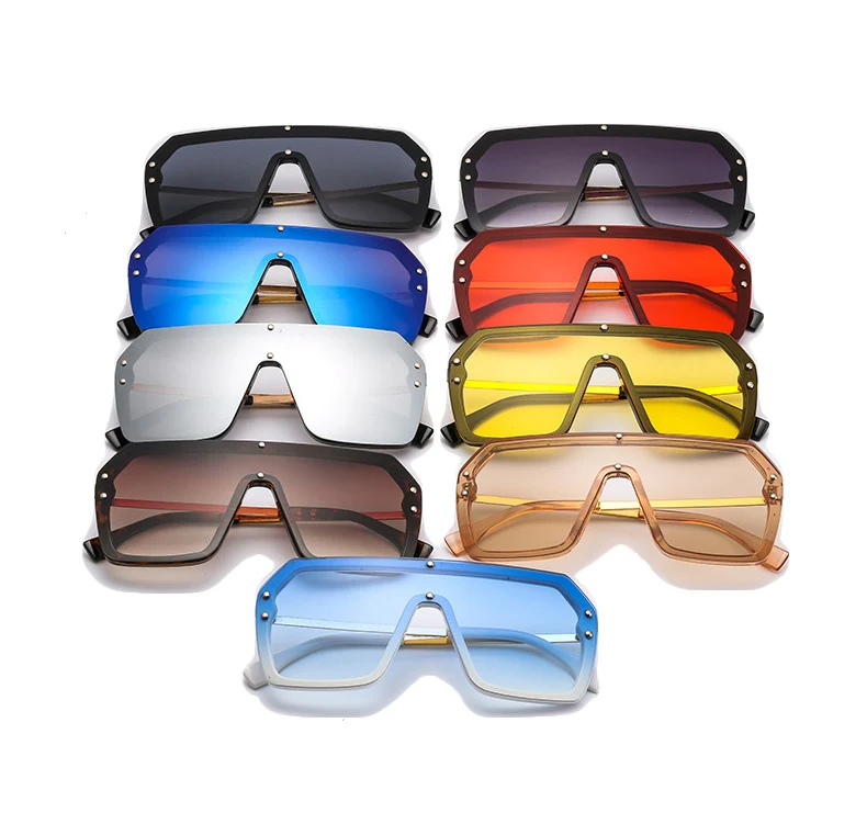 

Optifix absorbable big frame sun glasses colorful goggles sunglasses one piece sunglasses 2022 sunglasses, 16 colors