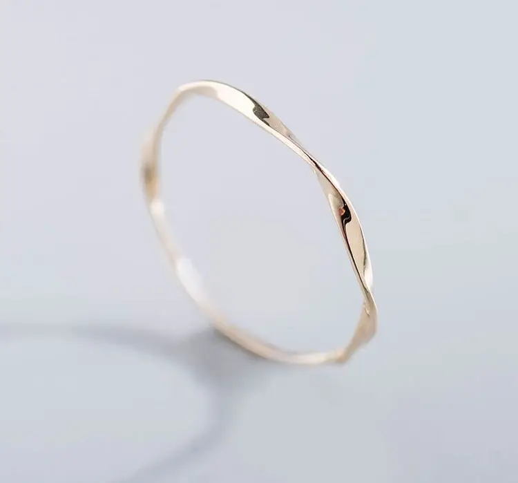

Custom fashion AU375 G9K ring band blanks 9k solid gold ring