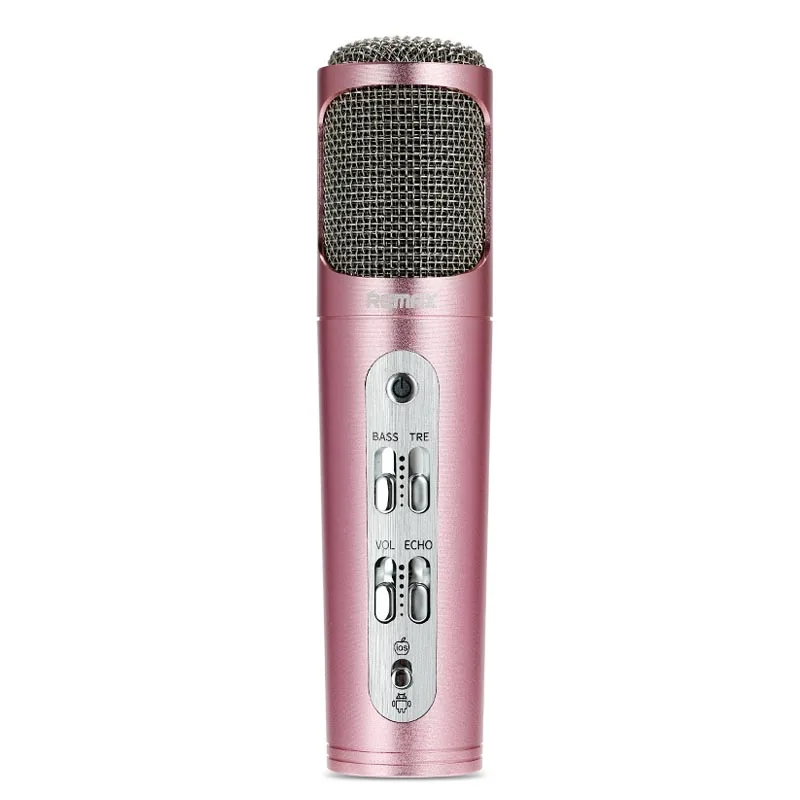 

REMAX K02 Intelligent MINI Pocket Microphone Karaoke Player, Gold/silver/pink