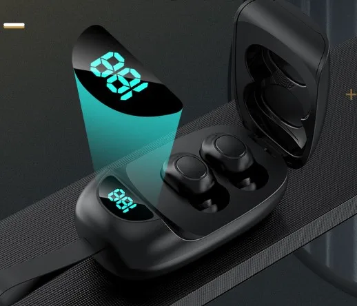 

Headset Earphone Led Mini JS25 Bluetooth Earbuds 5.0 TWS In-ear Headphones