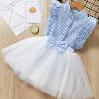 

korean style fashion kids girls clothing 2020 girls' clothing sets 2 piece skirt set