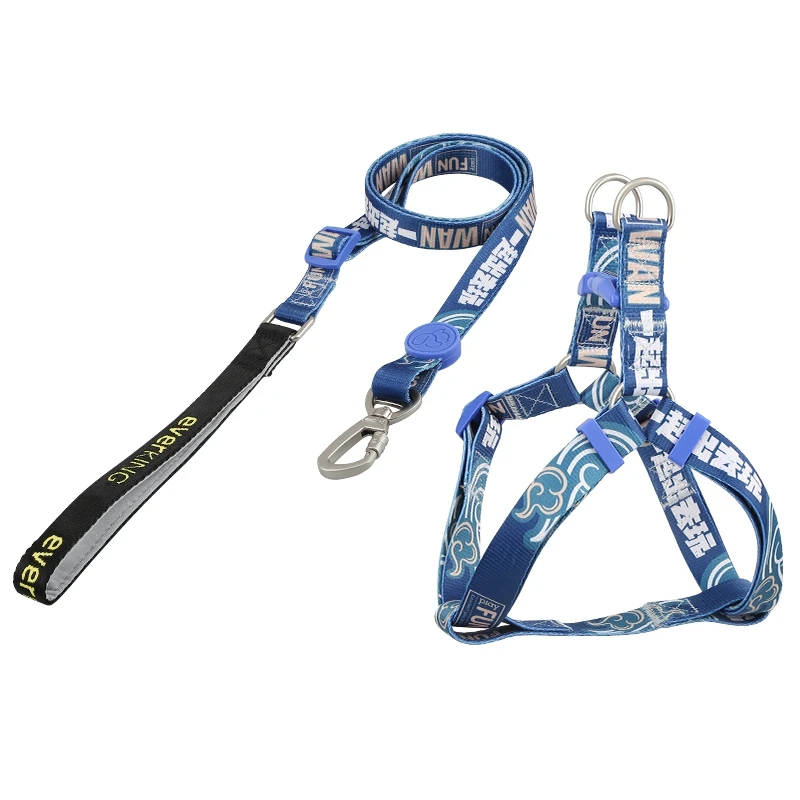 

Large Dog Leash and Harness Cute Printed Pet Leash Rope For Small Medium Dogs Soft Pet Walking Leashes Strap Chihuahua Pitbull