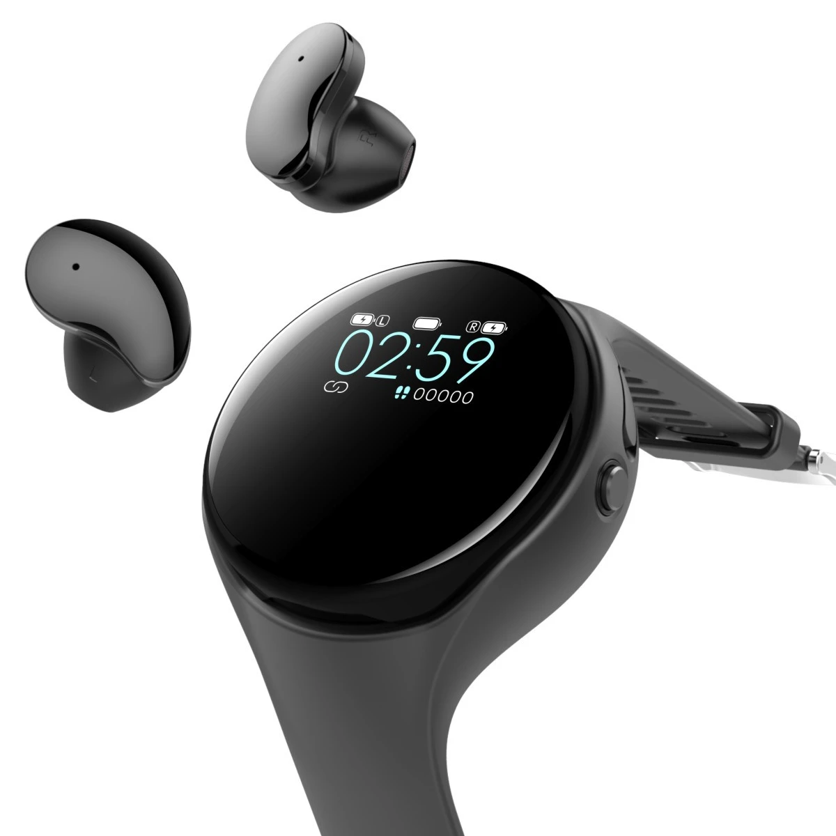 

Discount W01 New Arrival 2 In 1 In-Ear Stereo Earbuds Wristband Smart Wireless Bluetoothes Headset Bracelet Tws Watch Earphone