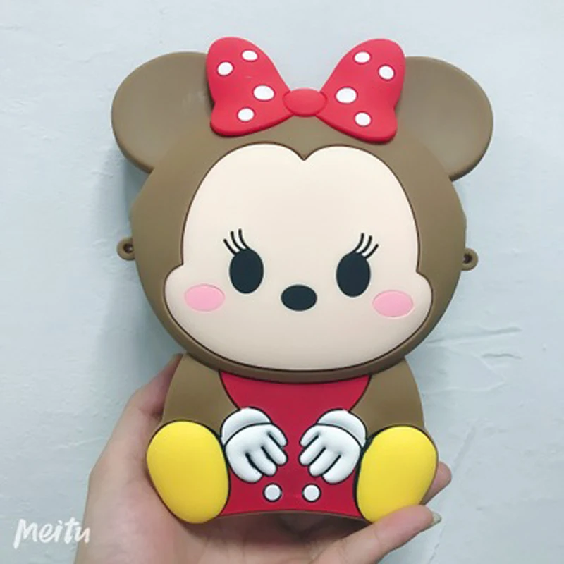 

2021 Popular Travel Bags Children Messenger Bags for Kids Girl Lovely Mickey Mouse Silicone Nice Gift Mini Satchel Bag