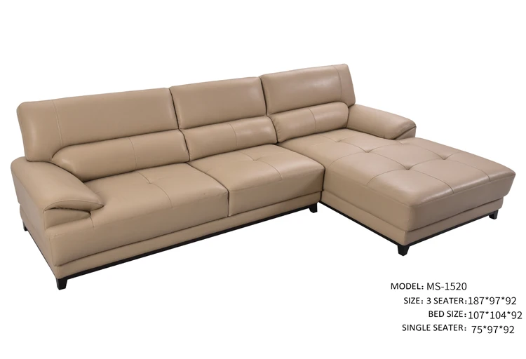 Italienischen Stil Design Große Größe Echtem Leder U Förmigen Schnitt