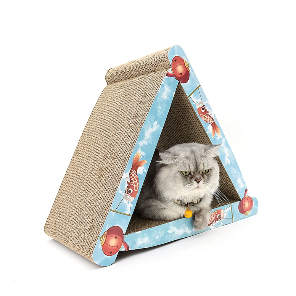 

Fish pattern triangle scratch board hot-selling paper scratch board eco-friendly clean durable scratch board