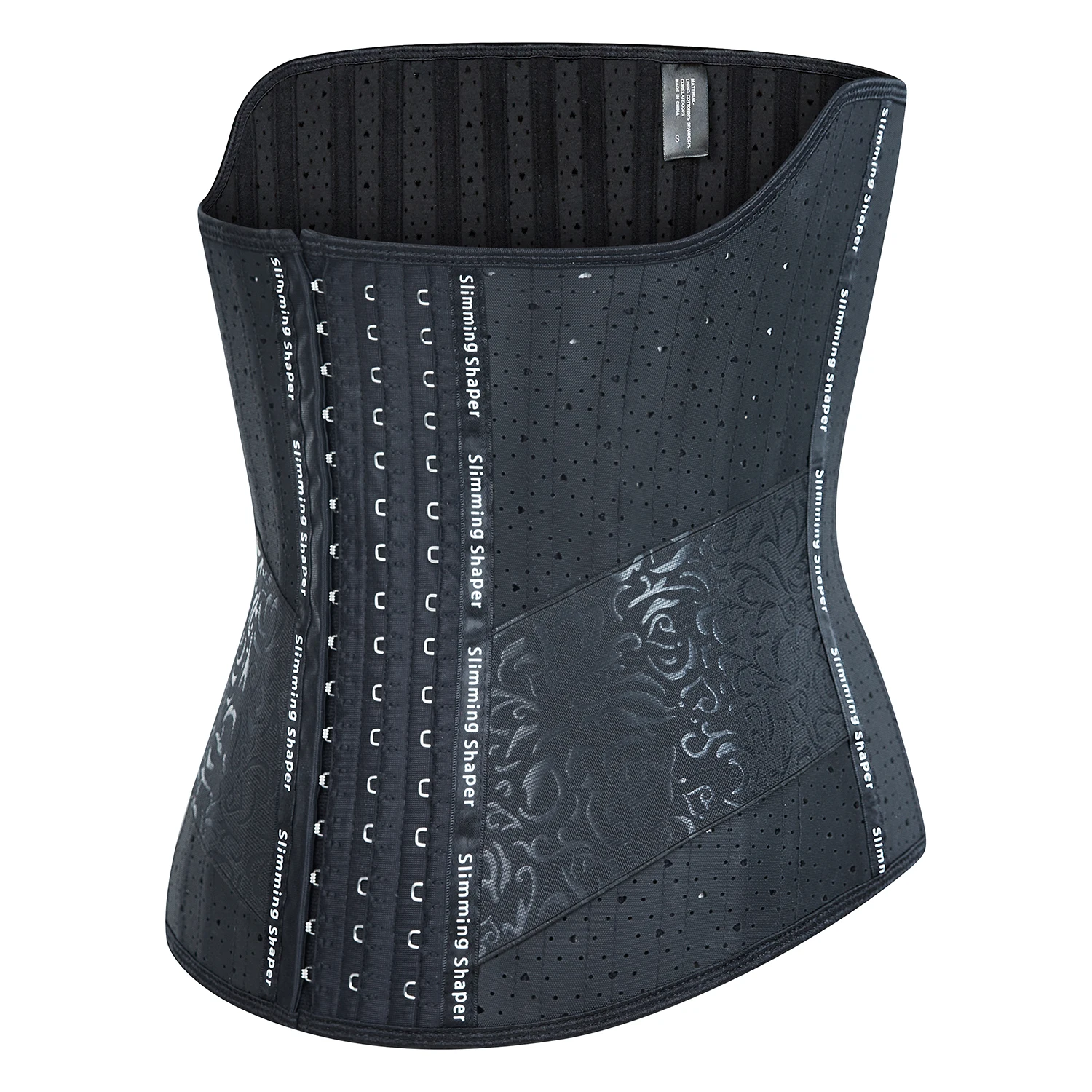 

Waist Trainer for Women Corset Cincher Body Shaper with Steel Bone and Extender, Black beige