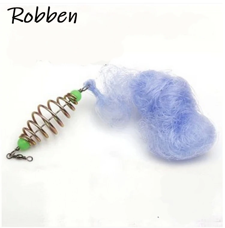 

Robben fishing net Copper Spring Long Luminous Beads Line Fishing, White and cyan