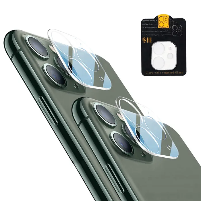 

Best Price Ultra thin 3D Camera Lens Tempered Glass Full Protection For iPhone 12 11 Pro Max screen protectors