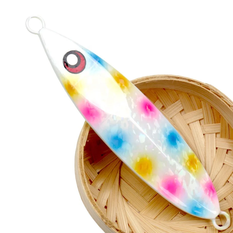 

Metal Spoon Fishing Lure Wobblers Lead Jigs Bait 250g luminous vertical jigging lure For Sea Big Game Lure Fishing, 1 colors