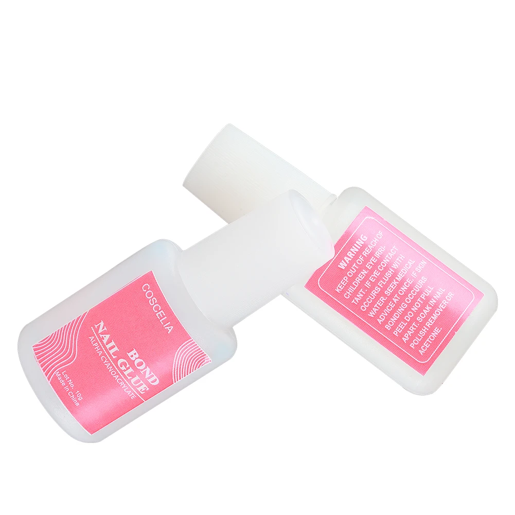 

2021 Wholesale Cyanoacrylate False Nail Glue 10g for Press on Adhesives Nail, Clear