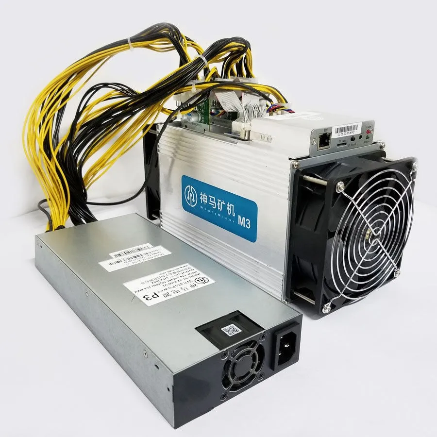 Stock used Asic Bitcoin miners Second Hand M3 11T with PSU tested