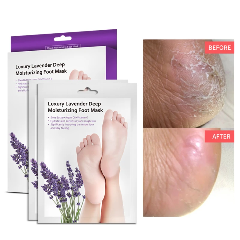 

Wholesale 40ml/pair Lavender Moisturizing Foot Mask