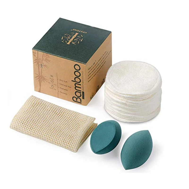 

Hot Selling Factory Price 2 Layer Reusable Makeup Bamboo Charcoal Cotton Pads