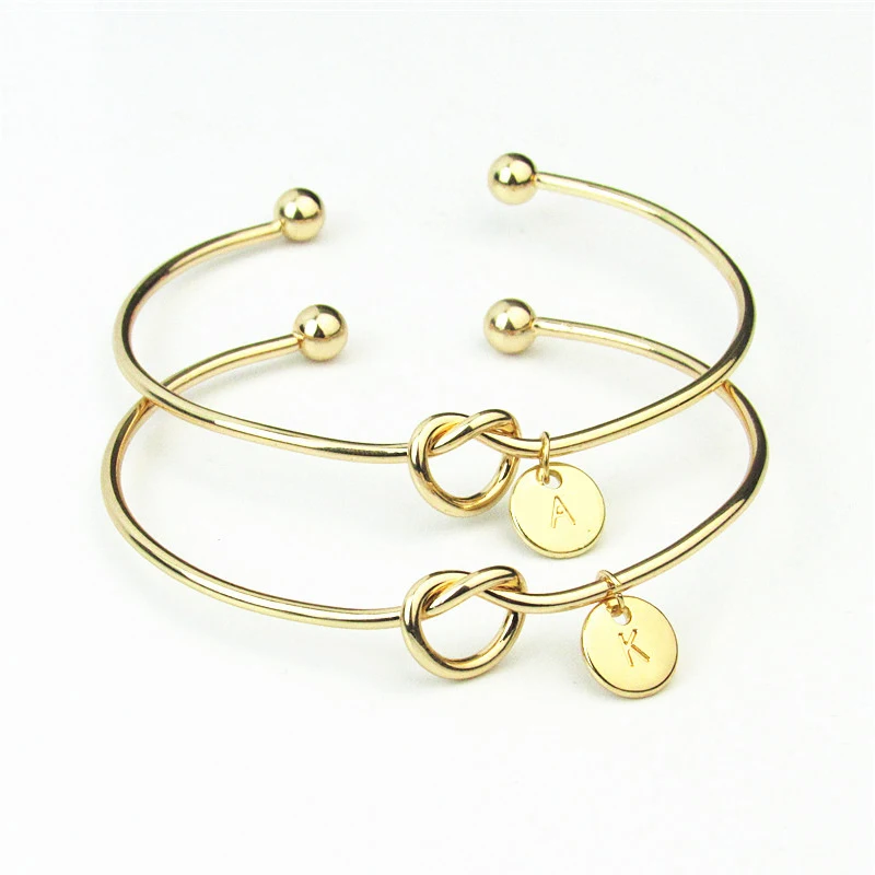 

China Jewelry Vendors Wholesale Women Gold Bracelets Alphabet