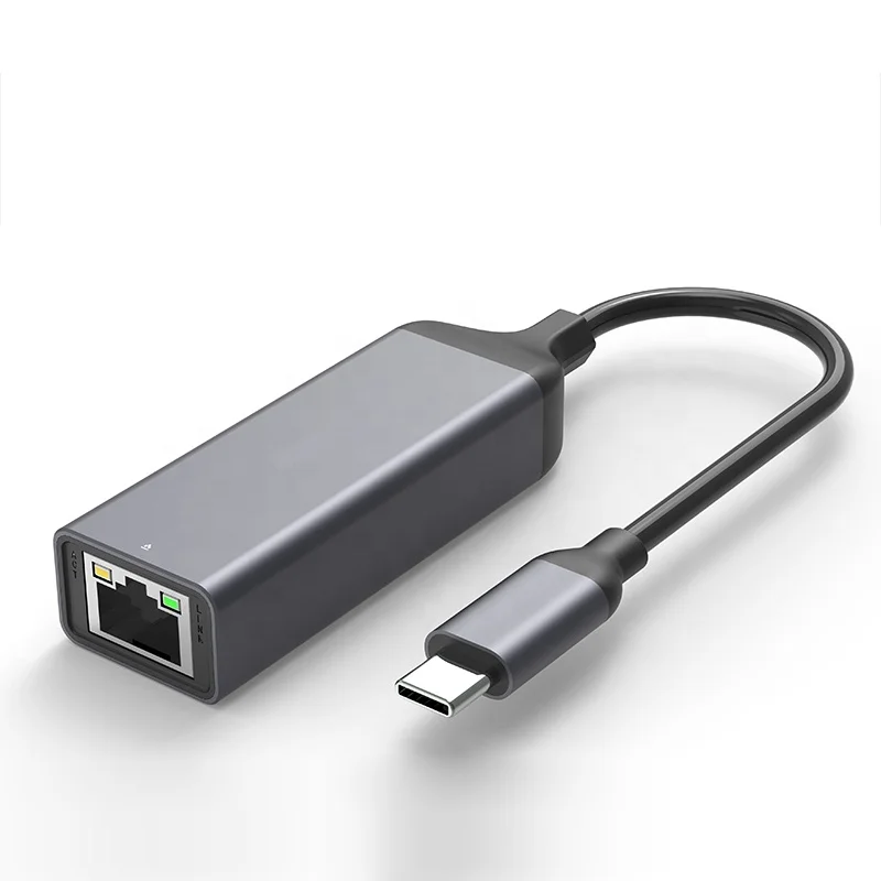 

2020 Aluminum Alloy 1000M USB C Ethernet Adapter Compatible with MacBook Pro Air, Space gray