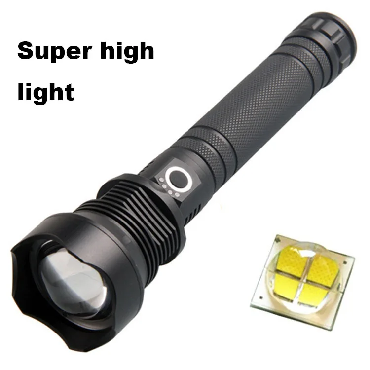 4000 Lumen 7.4v Super bright Light Torche High Power Zoom Style Powerful Torches USB Rechargeable Tactical LED XHP70 Flashlight