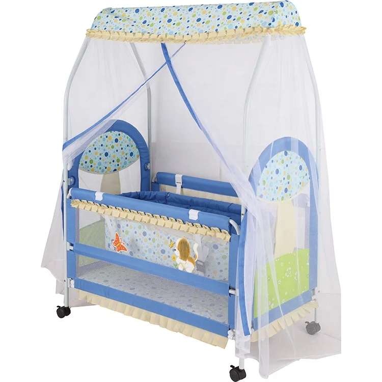 multifunction baby crib child cot with mosquito net cover bed big baby ...