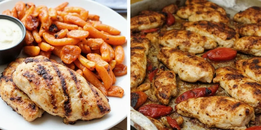 Tandoori grilled chicken with vibrant color