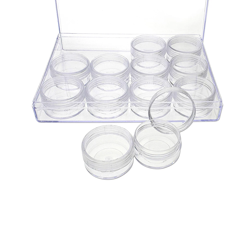 

21813 High clear Bead box with 12pcs small box findings storaeg organizer