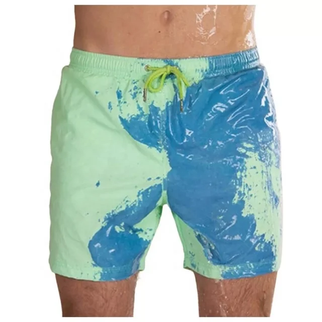 

Hot Style Swimming Trunks Beach Trunks Male And Plus Size Temperature-sensitive Men's Shorts, 4 colors