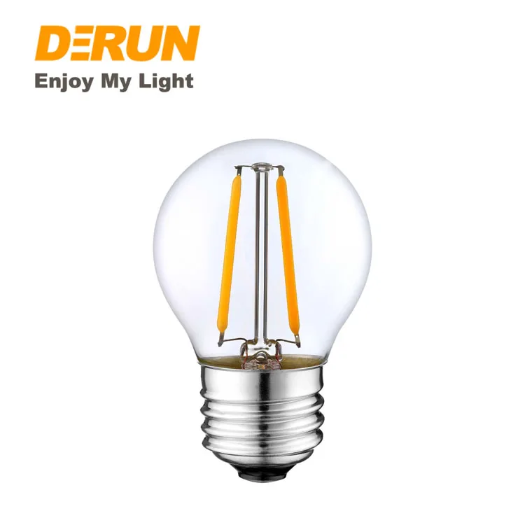 Wholesales 2W 4W 6W 220V E27 E14 2200K Dimmable G45 LED Filament Bulb Lamps for Christmas Decoration  , FMT-G45