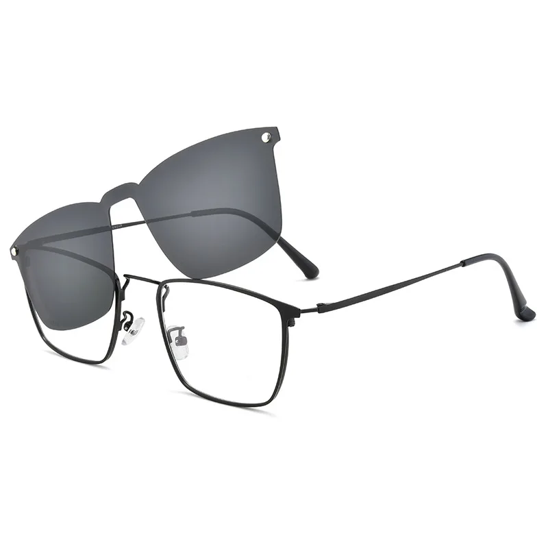 

2021sport polarized custom logo clip on magnetic sunglasses clipon glasses