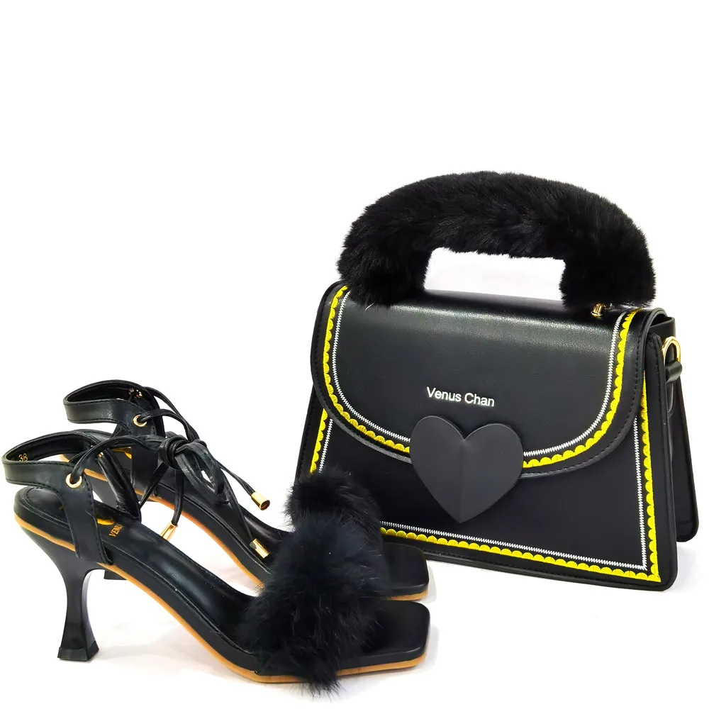 

2021 Fashionable high heel shoes and bags/new design shoes matching bag B0514