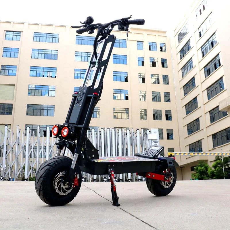 

New Hot sale 13 inch Fat Tire 60v8000w21Ah 2 Wheel Adult Folding Electric Scooter Upgrade large oil brake electric motorcycles, Black