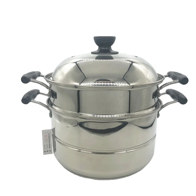 

Kitchenware cookware pot stainless steel stockpot double steamer for cooking