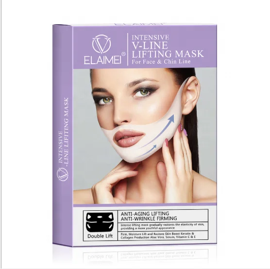 

Wholesale na'tv shape face mask lifting moisturizing whitening collangen v face mask v face slimming mask