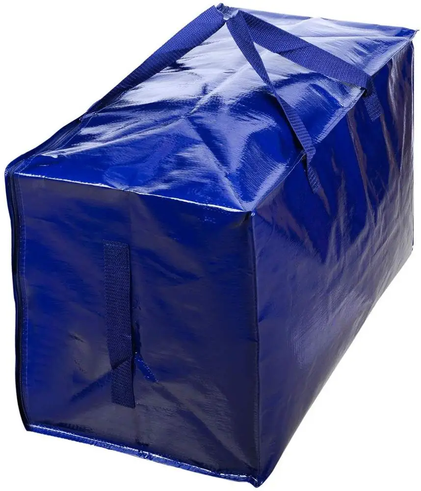 

Customized Thick oversized PP non woven shopping storage bag with strong handle and zipper for travel, Customized color