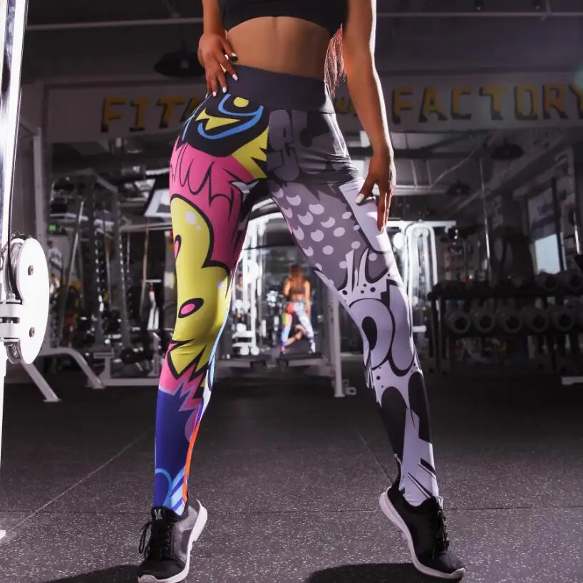 

Cartoon Pattern 3D Printing Women Fitness Yoga Suit Jogger Jumper Gym Workout Clothes, Picture