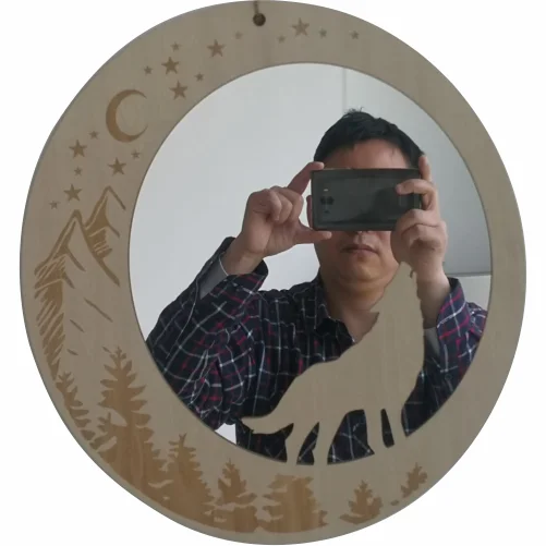 

Acrylic hanging mirror for living room decorative