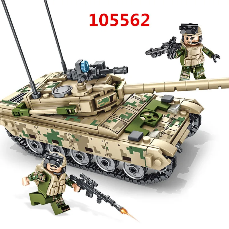 WW2 MMilitary Army Action Figures 85 59 Tank Vehicle Building Blocks Kids Toys,N