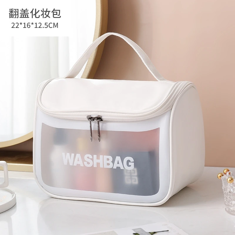 

Custom Logo small Pink Waterproof cosmetic bags with logo Zip Pouch Kit Transparent Beauty Clear Travel Makeup mini Wash Bag, Pink,black,white