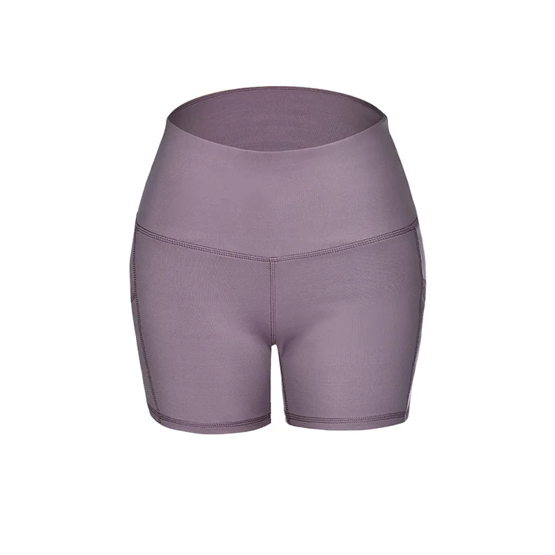 

Custom High Waist Yoga Fitness Activewear Pockets Training Sport Shorts Running Gym Shorts For Women, Customized color