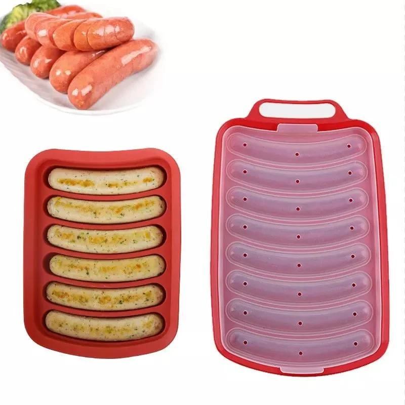 

Newest design hot dog mold durable sausage mold high temperature resistant ham mold, Multi-color