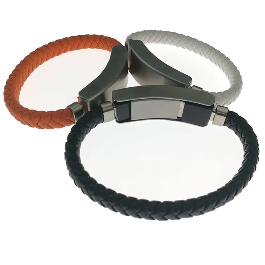 

Bulk Stainless Steel Bracelet Magnetic Charger Micro Usb Cable, Black;white;brown;orange etc