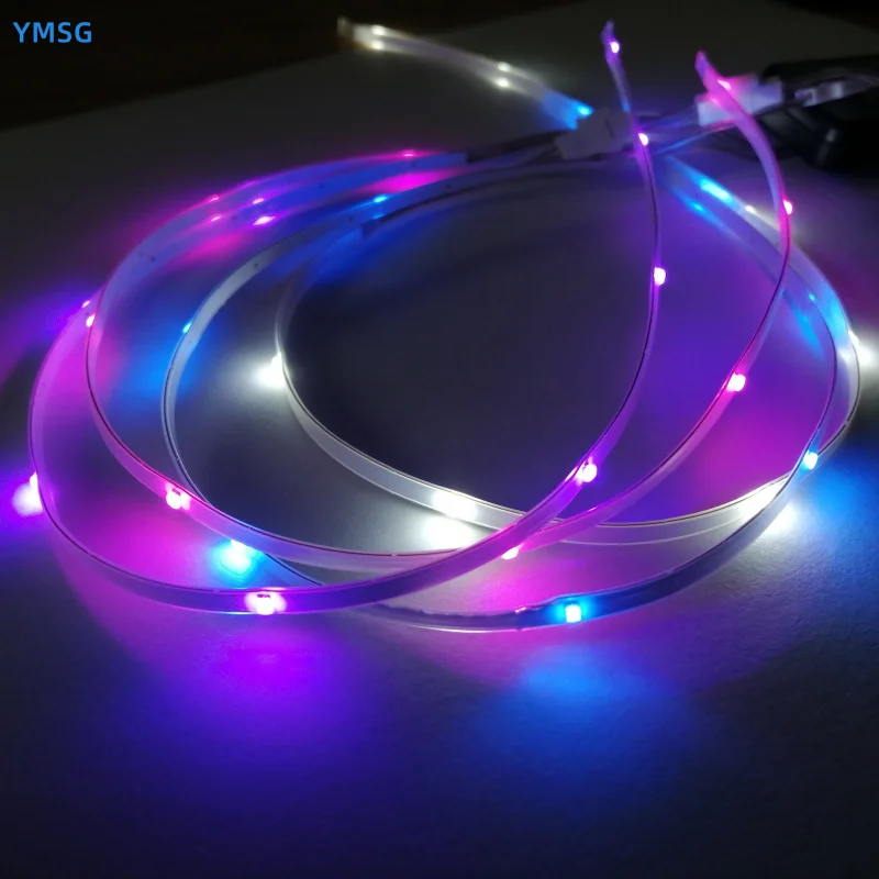 led chip customize flashing three mode battery power rechargeable wide application flexible led light strip