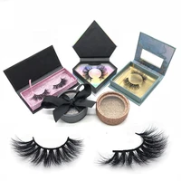 

Private label eyelashes Wholesale 3D Faux Mink 25mm Eyelashes Custom Packaging Cruelty Free 3D Silk Lashes